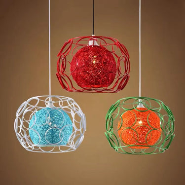 Woven Indoor Chandelier